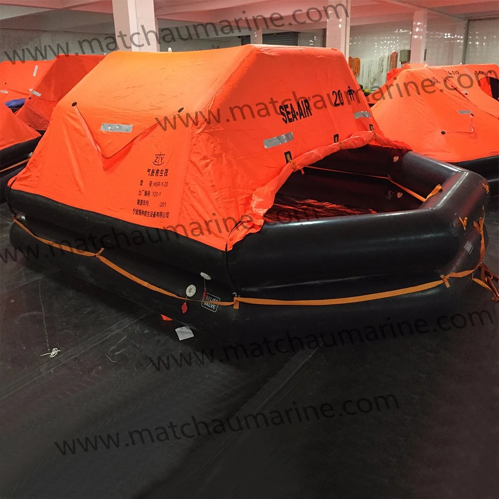 Fishing Boat Use Throw Over Board Inflatable Life Raft