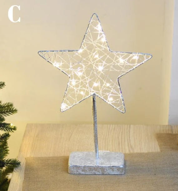 Weihnachtsstern Weihnachtsbaum Design Tischleuchte LED-Licht Dekoration