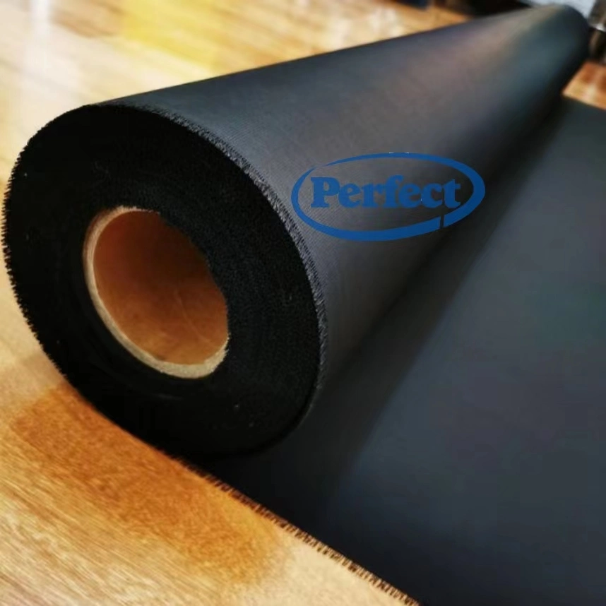 Black Glass Fabric Coated PE Bgf Insulation Foil Heat Reflective Film Lamination Foil Insulation Material