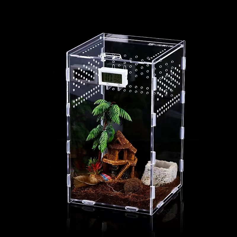 Customized Qcy Acrylic Reptile Box Acrylic Pet House