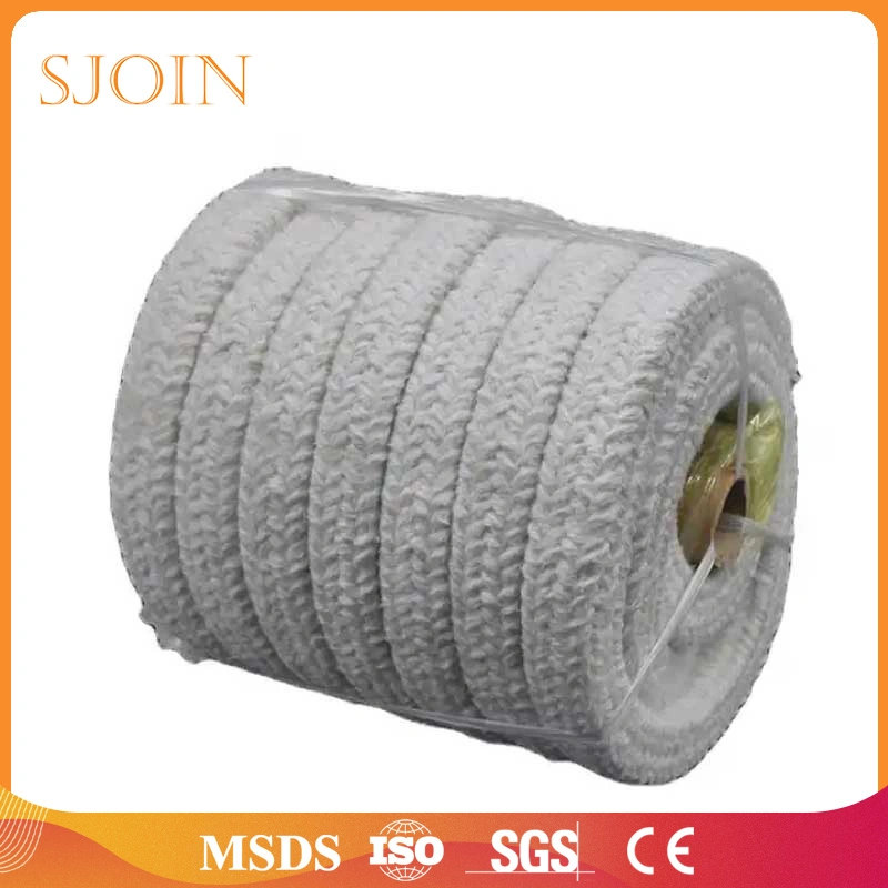 Made in China Heat Insulation Mineral Ceramic Fiber Fabric Insulation Material Sealing Fireproof Woven Textile Ropes