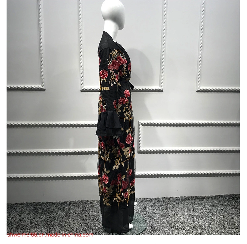 2020 Neue Luxus Strickjacke Abaya Kaftan Kimono Frauen Muslim Kleid Islamische Kleidung Mode Kanada USA Koleksi Baju Abaya Modern Malaysia Bekleidungsfabrik