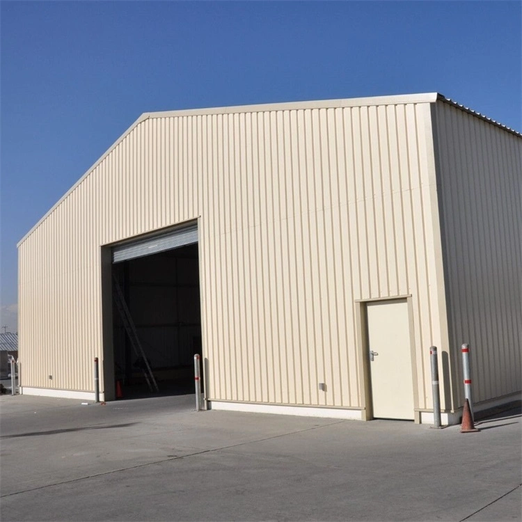Hot Rolled Prefabricated Warehouse Steel Structure Galvanized Building Shed Hangar with H Section Frame Part