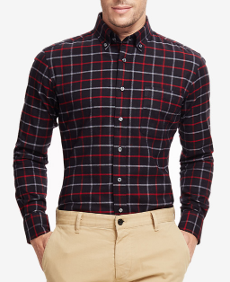 Top-Quality Men's Spring Checked Flannel Long-Sleeve Casual Leisure Shirts