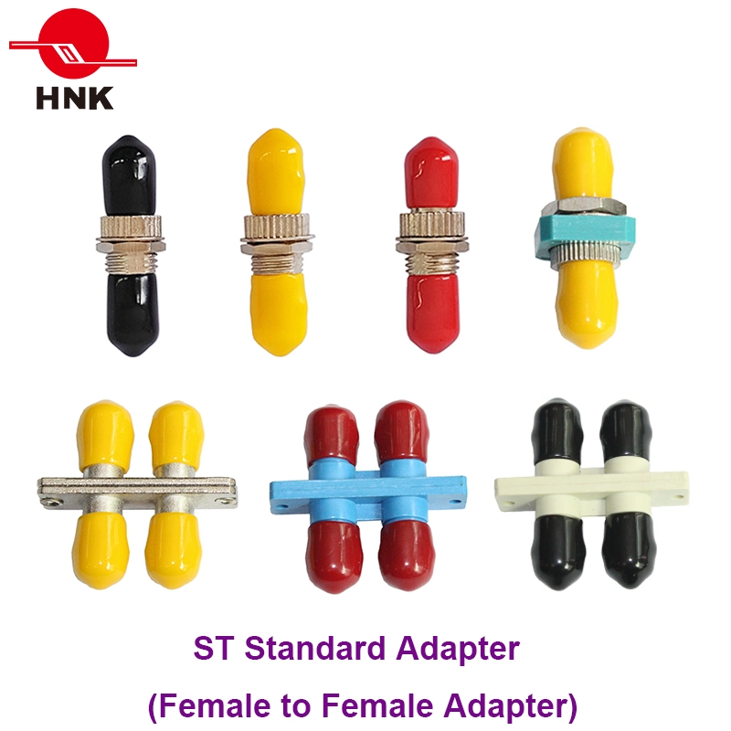 St Duplex Simplex Metal or Plastic Fiber Optic Adapter