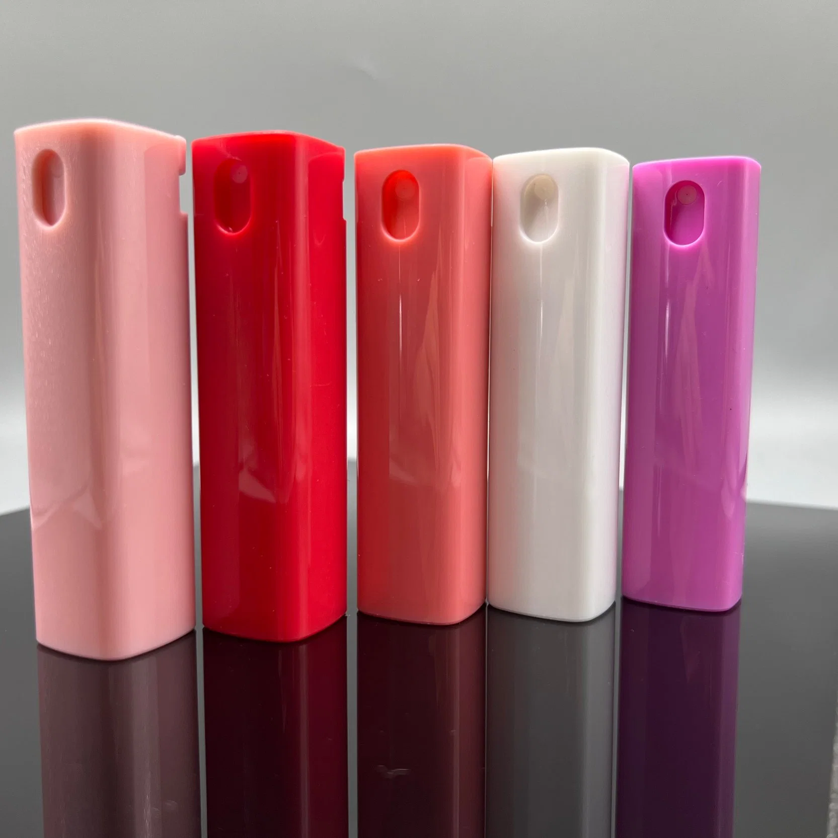 10ml Sprayer Pump Square Shape All Plastic Perfume Pen Cosmetic Bottle