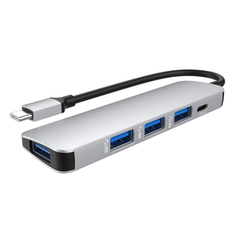 Pd 4 en 1 USB3.0 de carga USB Tipo C Hub