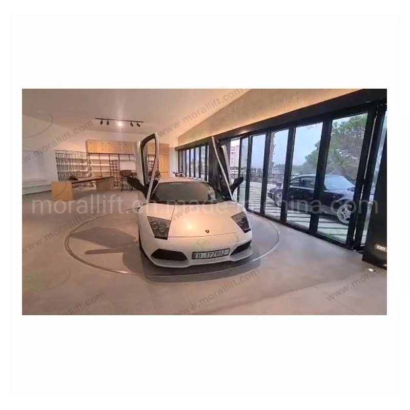 Electric car rotating platform for display