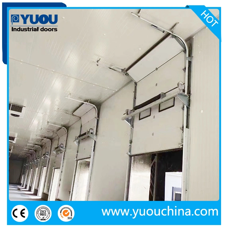 Warehouse Vertical Sliding Lifting Loading Area Overhead Sectional Industrial Door with Dock Leveler and Dock Shelter