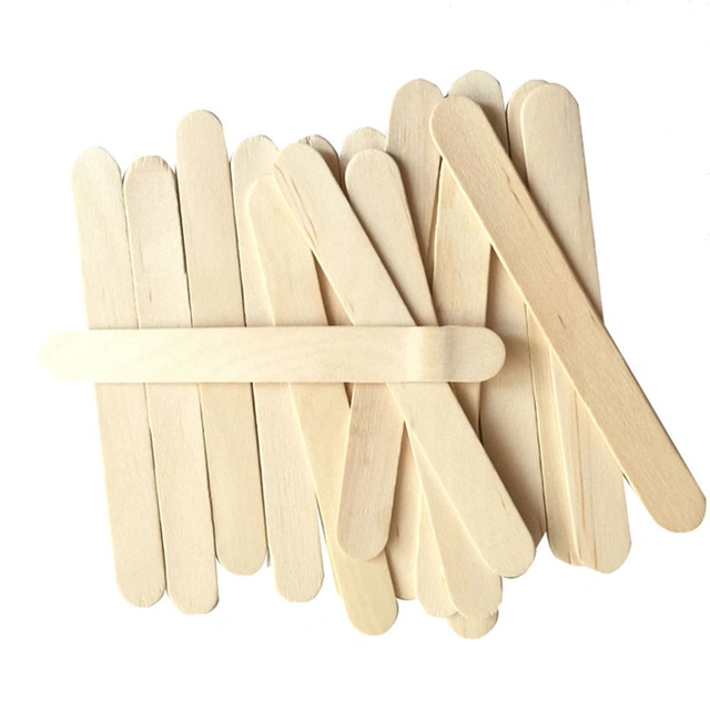 Wooden DIY Colored Popsicle Wood Stick for Ice Cream, Crafts