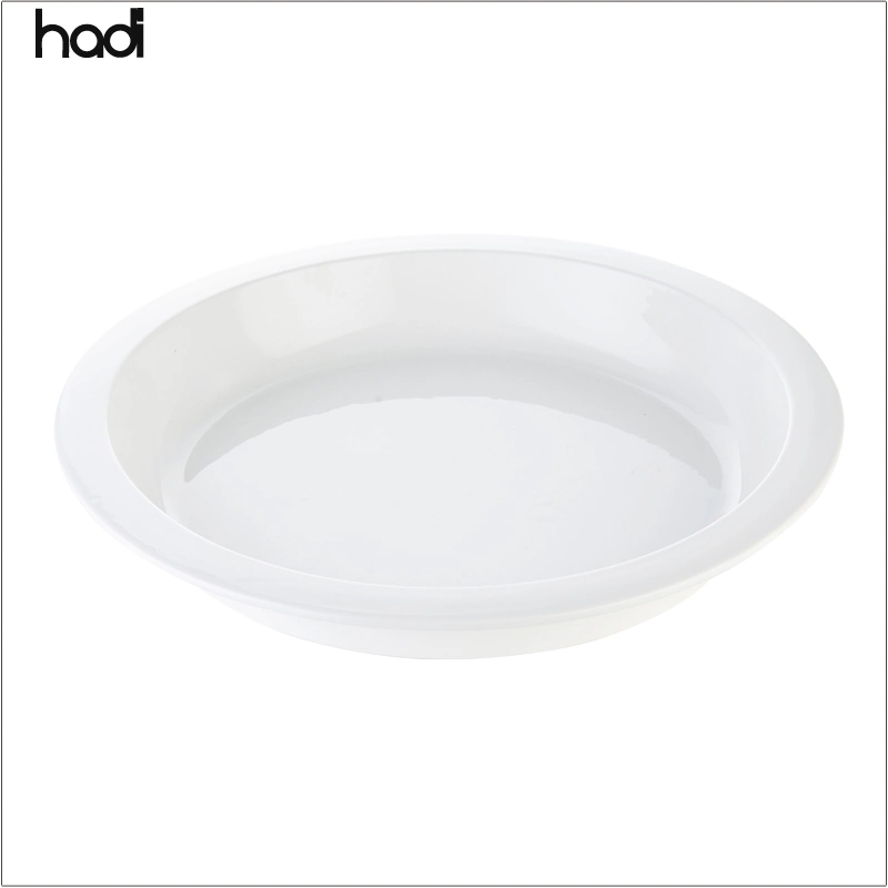 Hadi Chaozhou Ceramics Tableware Hotel Services White Ceramic Dinner Plate Cheap Gn Pan Porcelain Plate for Sale