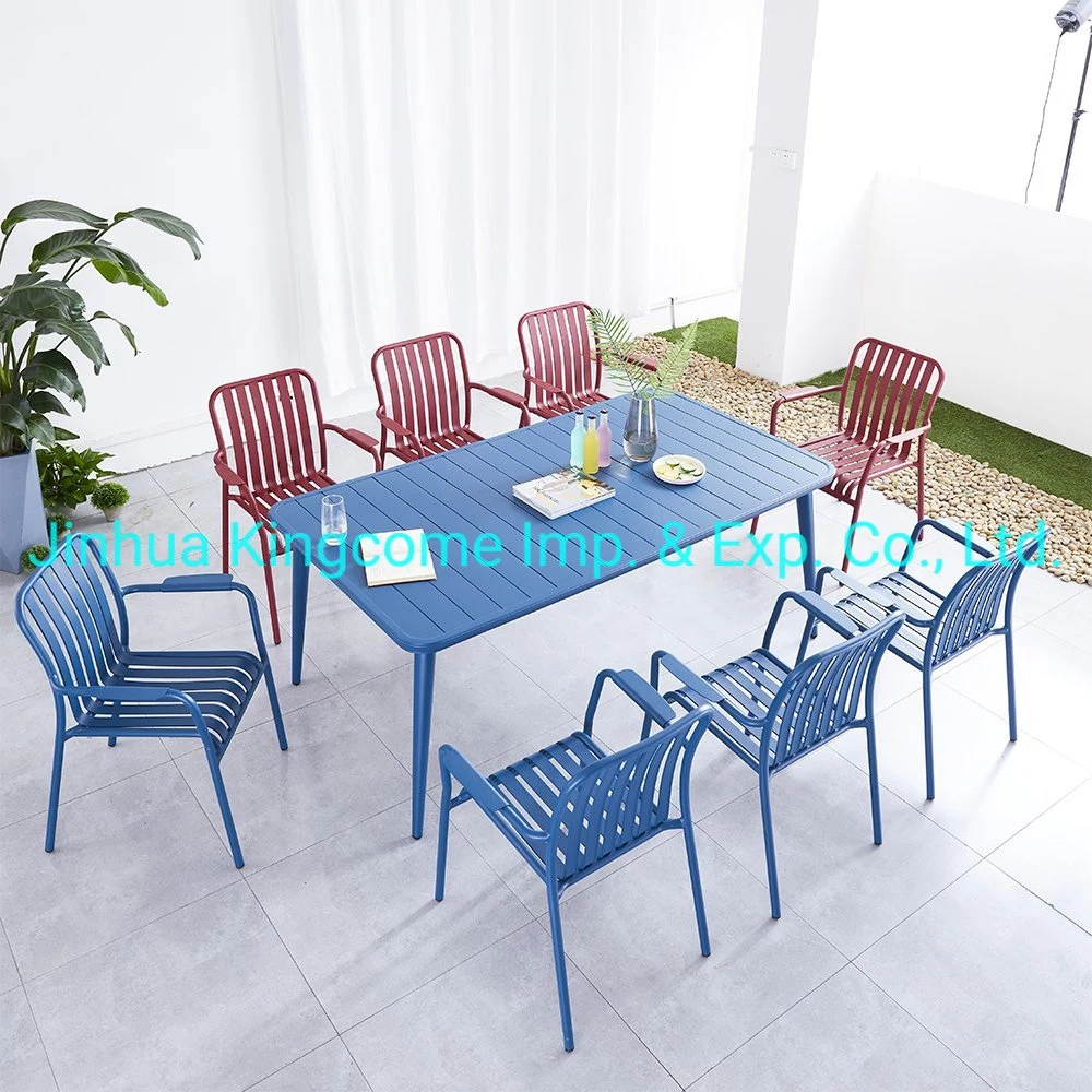 Outdoor Rectangle Aluminum Dining Table/ Garden /Patio Table