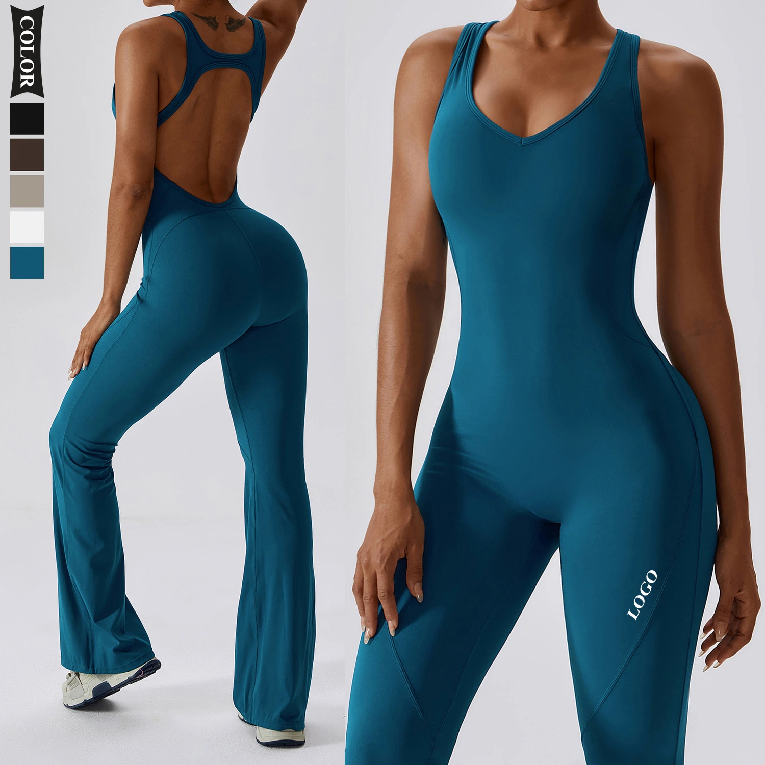 Yoga Jumpsuit Fitness una pieza Yoga ropa de entrenamiento sin mangas running Sportswear Ropa deportiva de entrenamiento ajustada