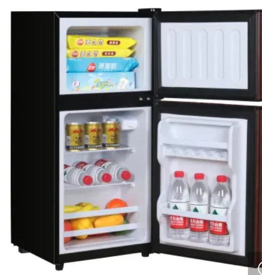 86L Home Electric Appliance Double Doors Top Freezer Deep Fridge