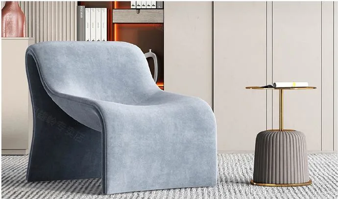 Hochwertige Metall Rahmen Komfort Wohnzimmer Accent Chair Hotel Verwenden Sie den Schlafzimmerstuhl mit Beistelltisch