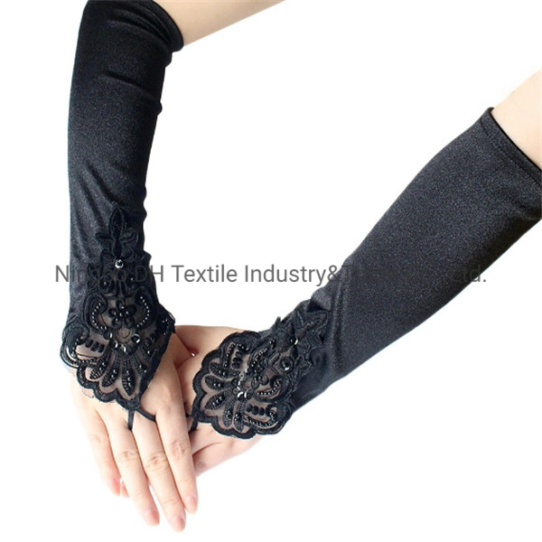 Beautiful Plain Bridal Gloves/ Wedding Gloves for Wedding From Original Factory