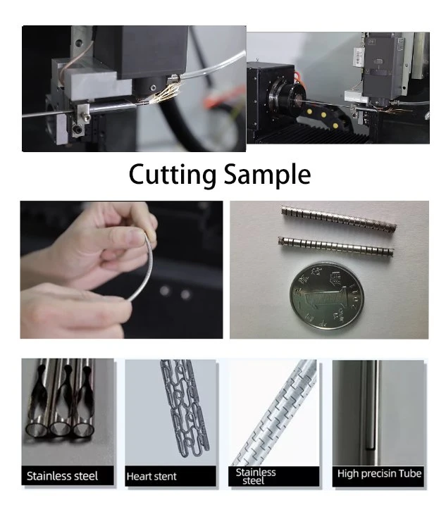 High Laser Cutting Power 500W 1000W Metal Tube Coronary Stent Laser Cutting Machine