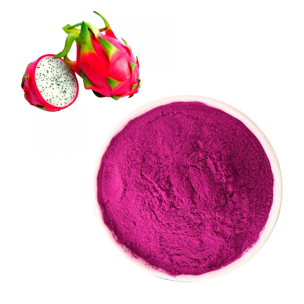 Frais de vente en gros d'usine rouge/rose/jaune de la poudre de Fruits du Dragon Pitaya Vente chaude