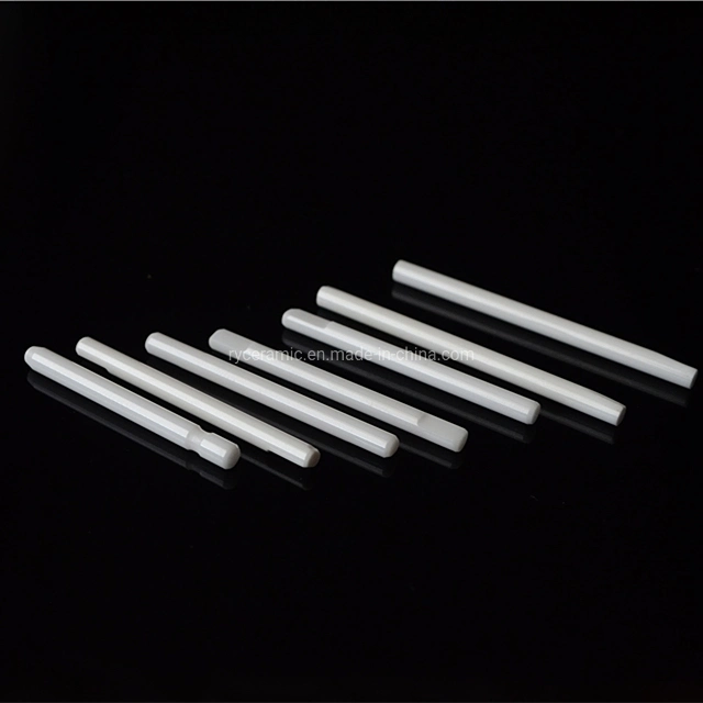 High Hardness Threaded Zirconia Ceramic Rod Magnesium Stabilized Zro2 Ceramic Rod for Pump Plunger Parts