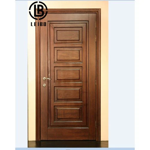 Hot Sale Solid Wood PVC Latest Design Dark Brown Durable Carving Swing Office Door Supplier