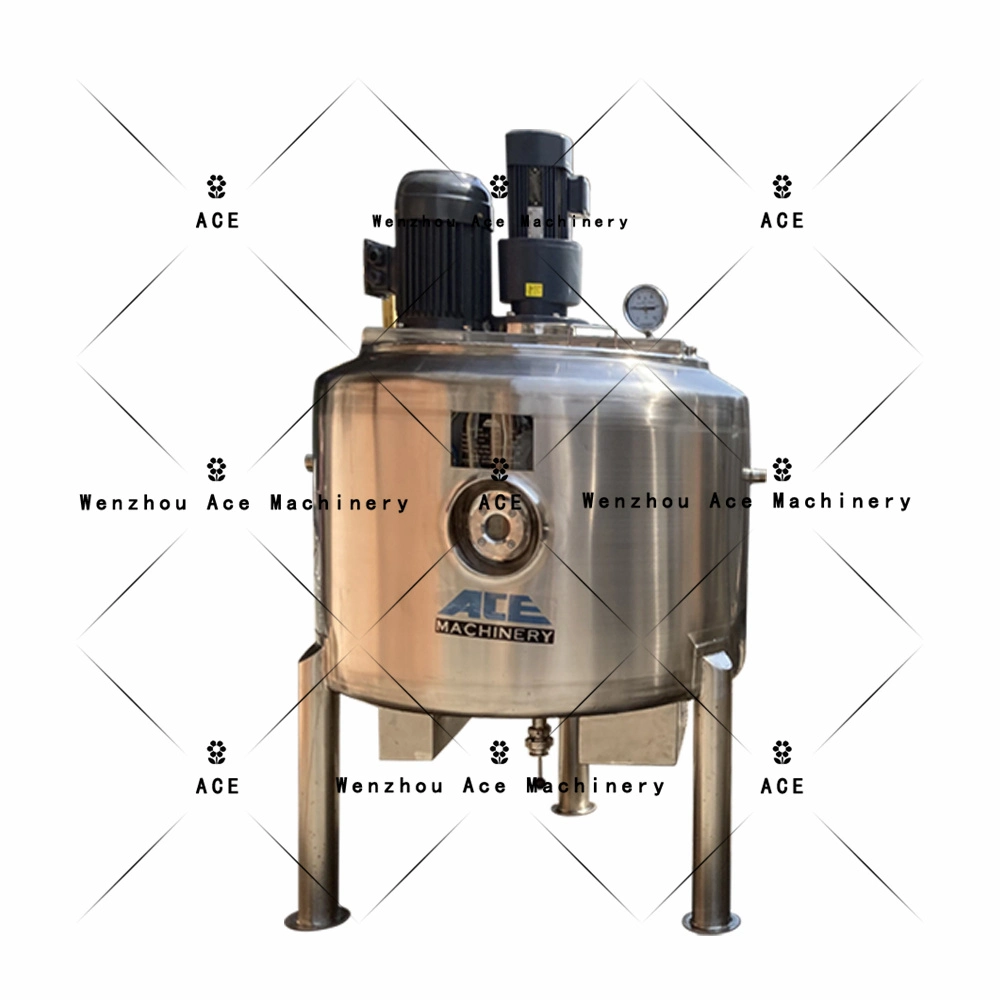 100L 200L 300L químicos Calefacción eléctrica tanque de mezcla Doble chaqueta Reactor con calentador