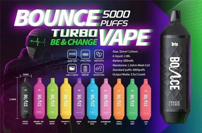 Original Vapmod Squidrop 5000puff malla bobina desechable Wape flujo de aire ajustable Vainas VAPE