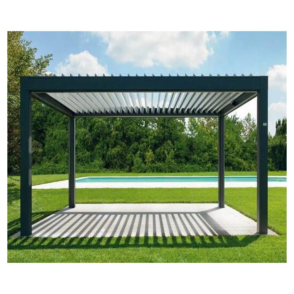 Prima Outdoor Louvered Pergola Aluminum Outdoor Deck Garden Adjustable Roof Patio Gazebo