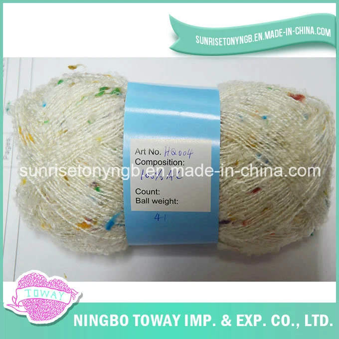 Baby Worsted Dyed Colour Bead Fancy Acrylic Yarn