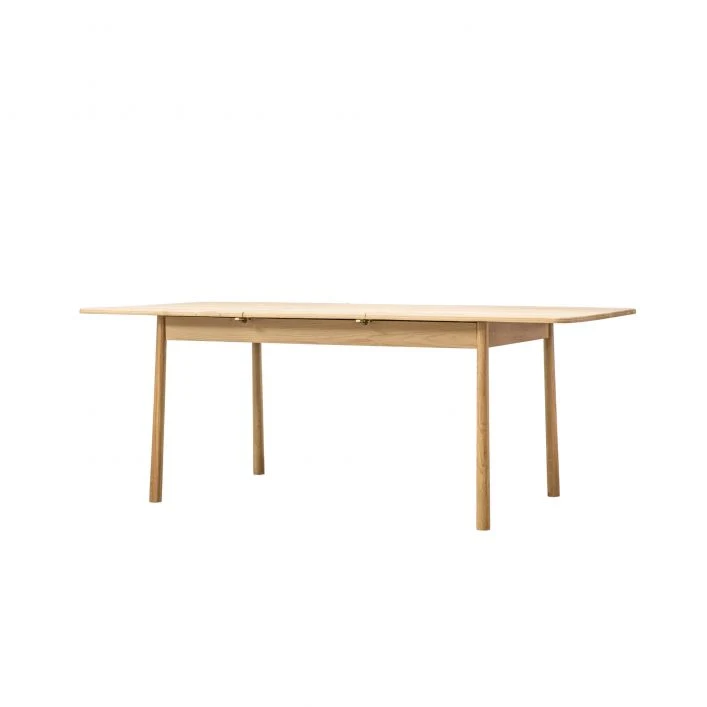 Rectángulo Nórdico sólido Roble/Chapa Extendable Madera comedor Mesa para 6-8 personas