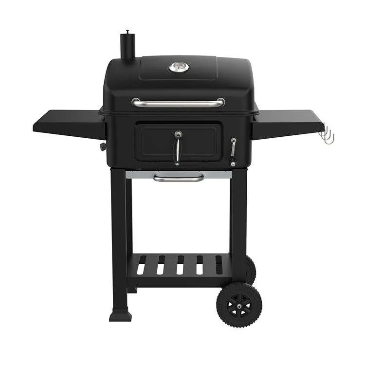 Adjustable Height Smoker Garden Charcoal Barbecue Grill