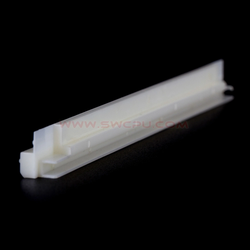 White Plastic Guide Curtain Rail Track / Top Hang Rail for Roller Chain