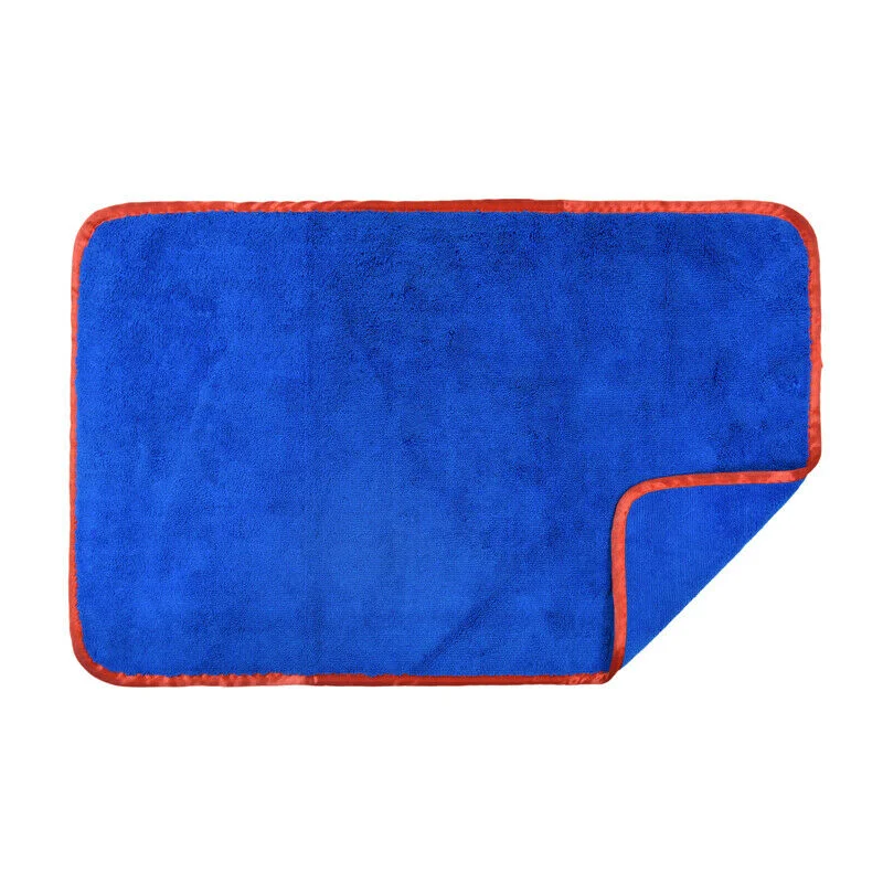 Customized Factory Manufacturer 60X90cm Large 320GSM Warp Knitting Microfiber Towels Sponge Auto Detailing Cleaning Car Washing Cloths with Different Edges