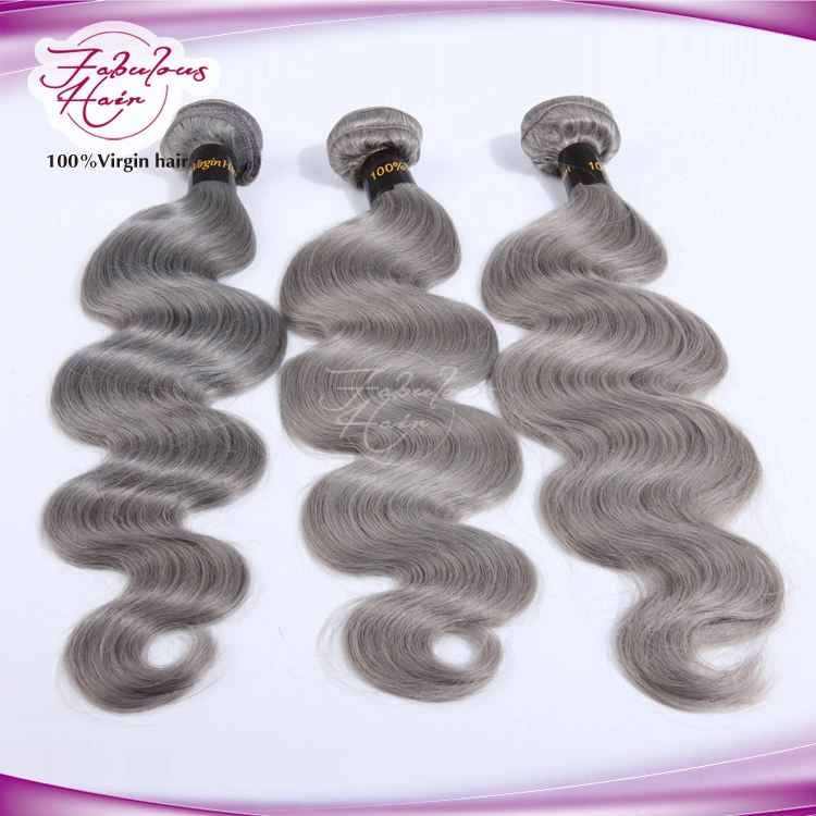 Body Wave Ombre Black to Grey Color Fashion Human Hair