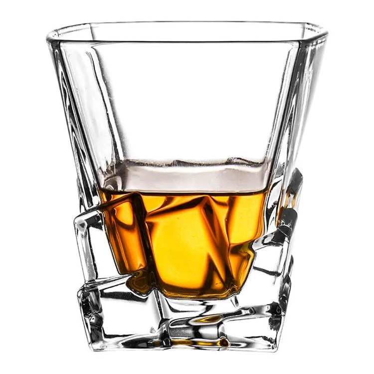 Whiskey Glasses Tumbler Bar Glass Set - Drink Glassware for Wine