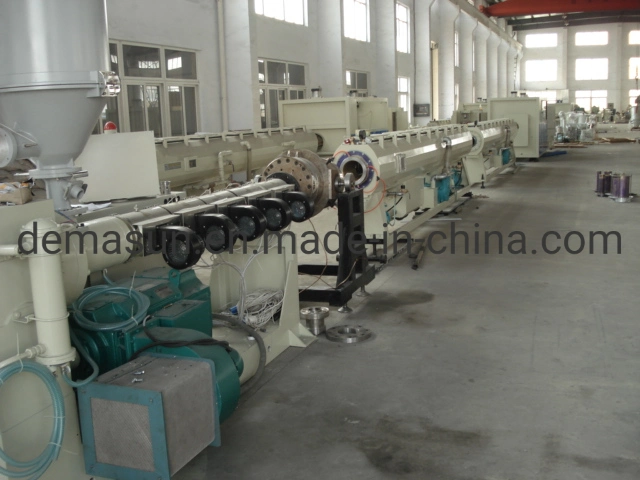 Plastic Pipe Line UPVC PVC PE HDPE PPR Extruder Water Drainage Irrigation Tube Making Machine Extrusion Machine Pipe Extruding Machine