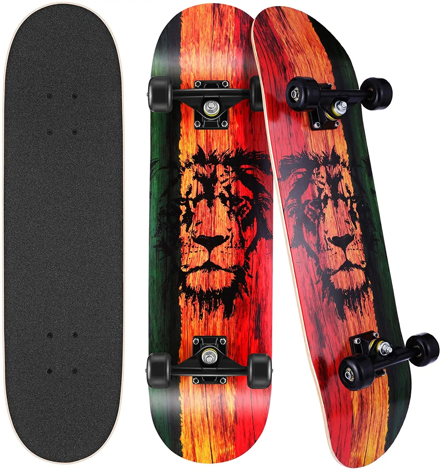 3108 331 بوصة 4 عجلات خشبية Maple Street Mini Skateboard