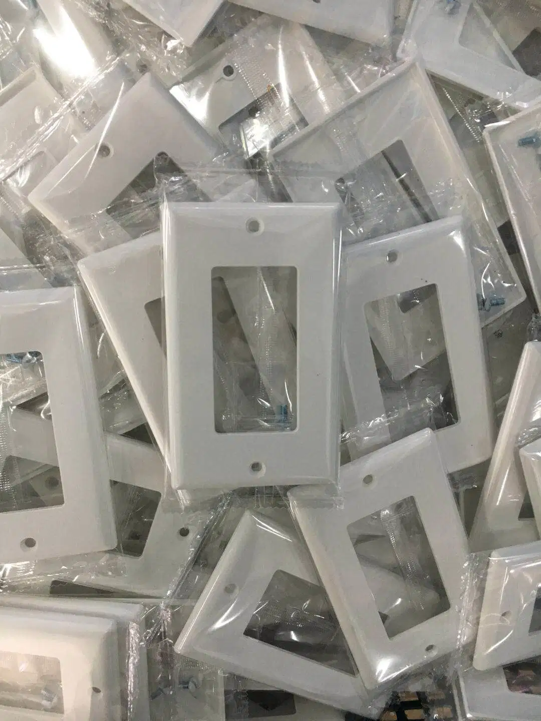 High quality/High cost performance  American Plastic Electrical White One Gang Decorator Screw Wall Plate, UL Approved