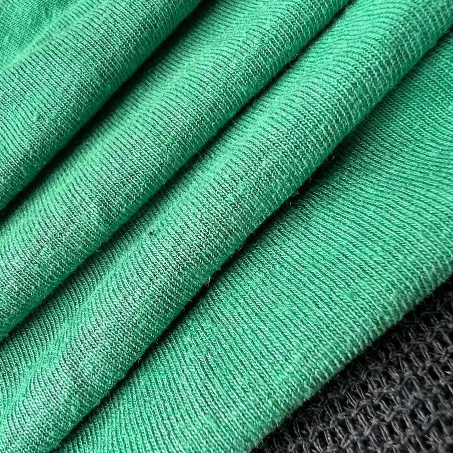 Customized Elastic Organic Cotton Hemp Blend Jersey Fabric