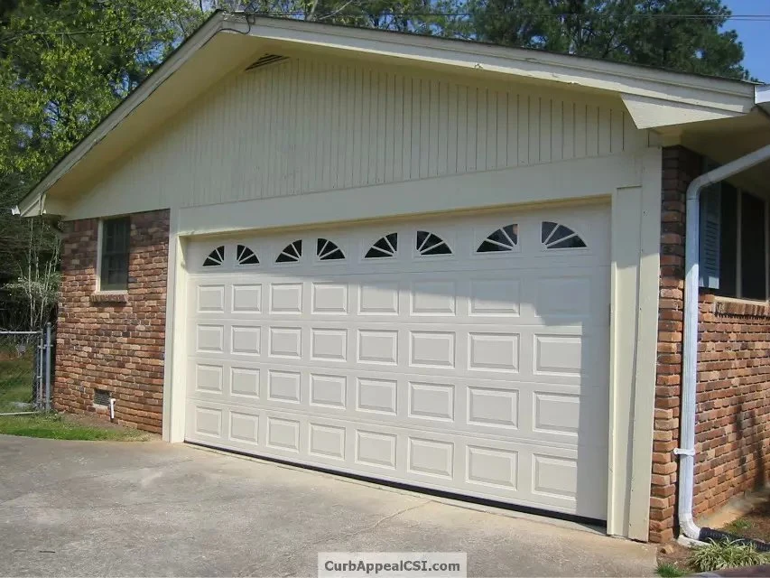 Panneau d'acier isolées à trois couches voiture porte double garage avec une bonne qualité