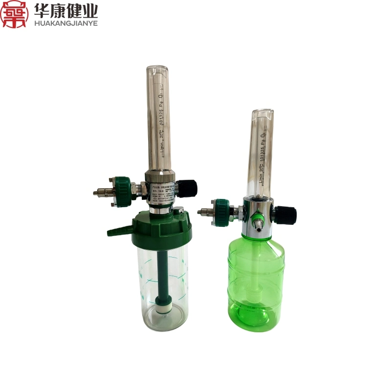 0-15lpm frasco do humidificador do medidor de fluxo de gás de inserção do medidor de fluxo de gás para Parede