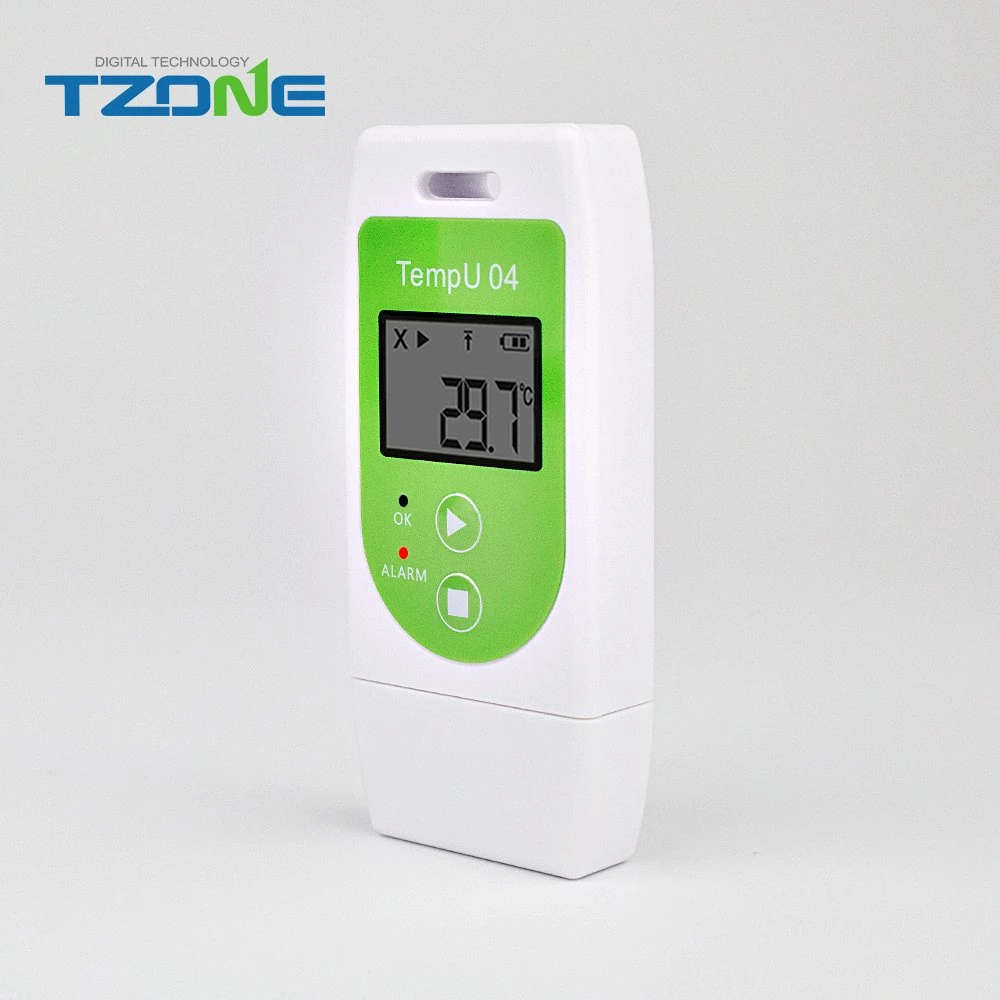 Pantalla de temperatura Registrador de temperatura USB sensor de temperatura pantalla digital LCD Y alarma integrada