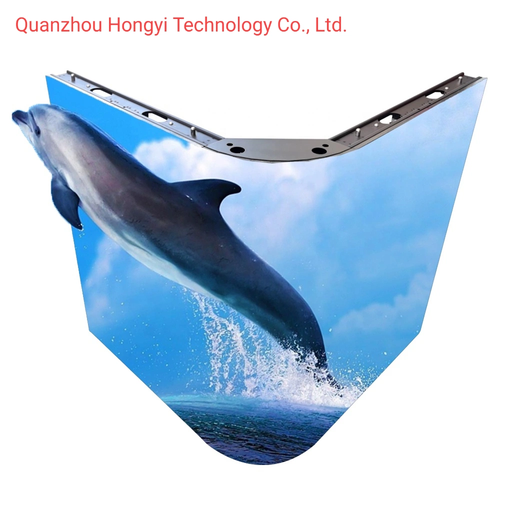 3D LED Screen Curved for Creative 6500CD IP65 P4 P6 P8 P10 Commercial Advertising Outdoor Modular Smart Design Full Color Cn; Gua