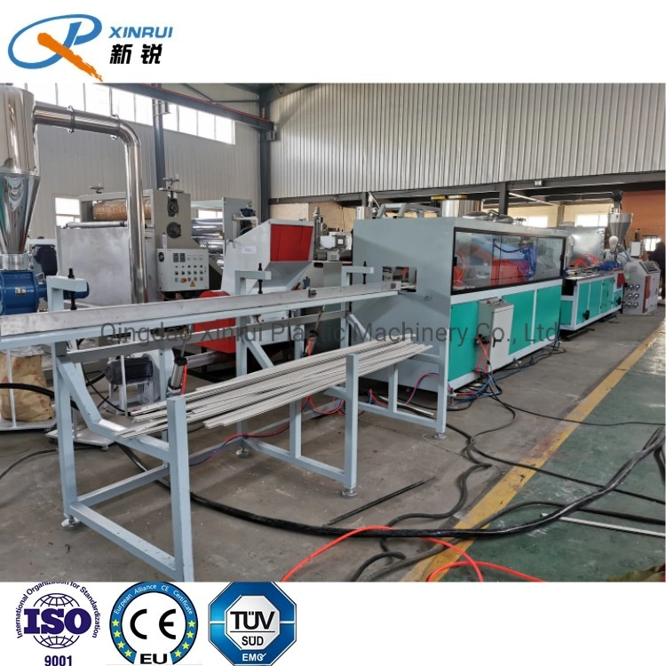 2 Cavities Ukraine Plastic PVC Film Stretch Ceiling Profile Extrusion Line Making Machine