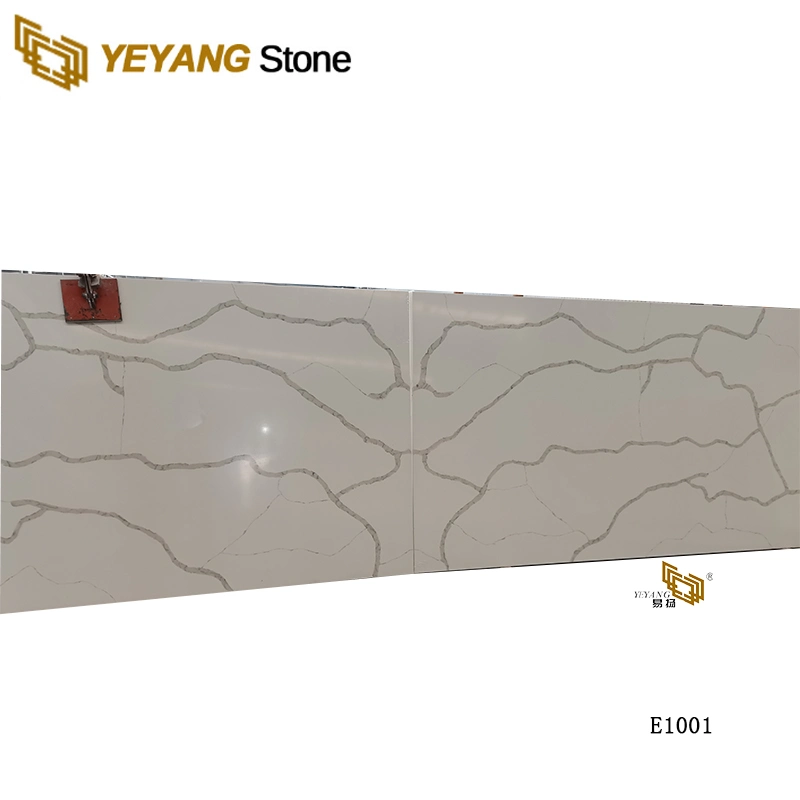 Quartz Countertops Quartz Kitchen Worktops White/Calacatta Quartz Slab Backsplash (E1001)