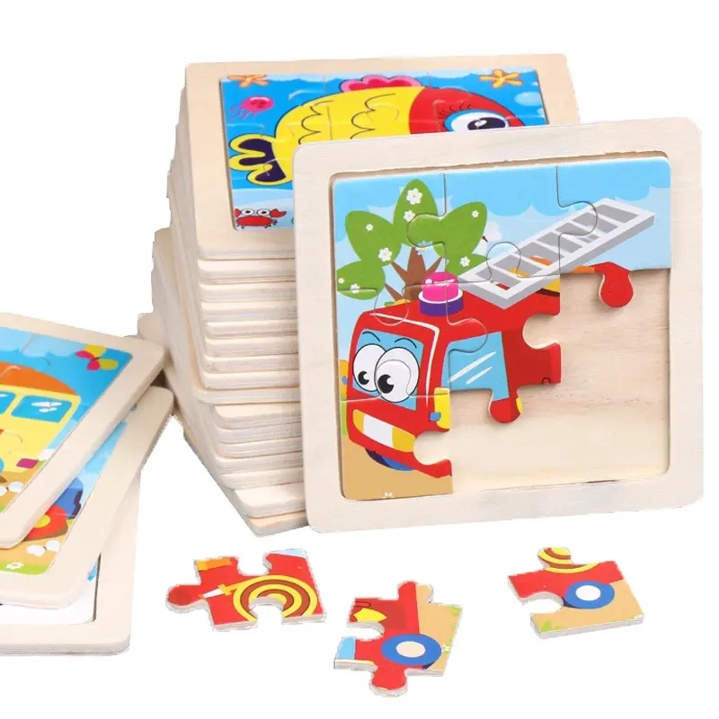 Juguete de rompecabezas de madera DIY nuevo de fábrica directa para niños y bebés Montessori educativos al por mayor de China - Letras y números de madera en forma de rompecabezas 3D