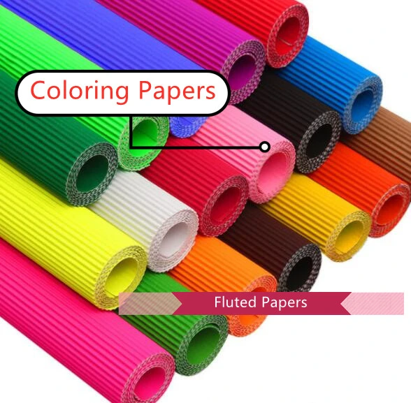 Wholesale Colorful Fluted Lining Wrapping Packing Papers