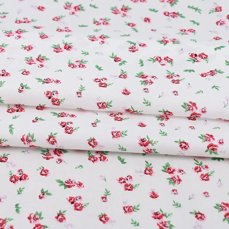 Customized Woven Pure Polyester Printed Cute Pattern Poplin Fabrics for Children Dress Skirts