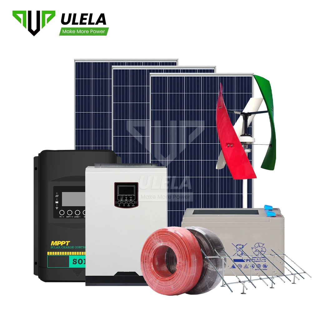 Ulela melhor fabricantes de geradores solares pequenos OEM Custom Off Grid 20 kW sistema Solar China 3.5kw turbina eólica híbrida desligada Sistema de grelha