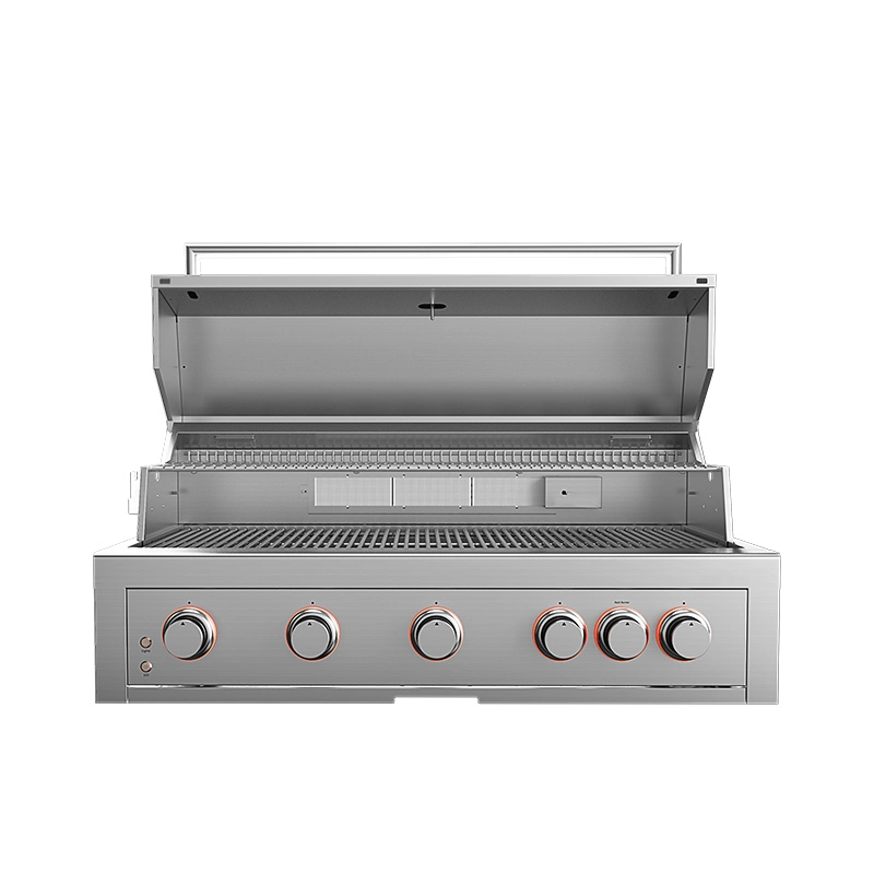 Outdoor Kitchen Built-in BBQ Gas Grill with Infrared Back Burner