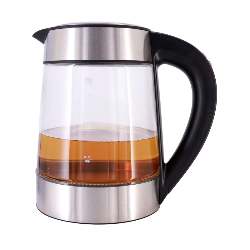 Factory Wholesale Custom Quality 1.8 Liter Glass Cordless Electric Jug Tea Kettle for Kitchen Use